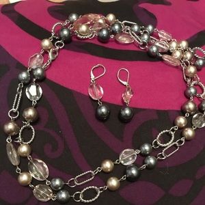 Premier necklace and earrings